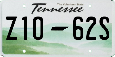 TN license plate Z1062S