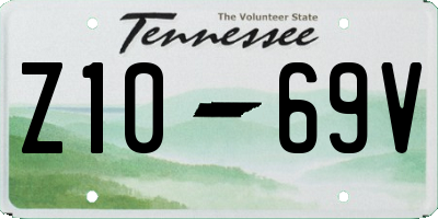 TN license plate Z1069V