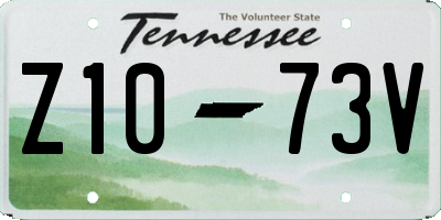 TN license plate Z1073V