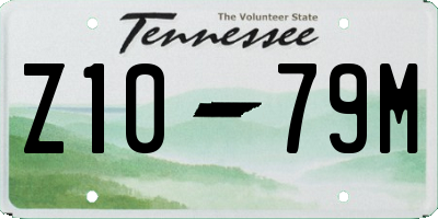 TN license plate Z1079M