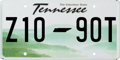 TN license plate Z1090T