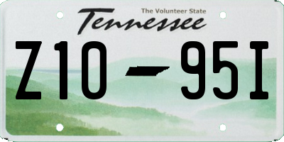 TN license plate Z1095I