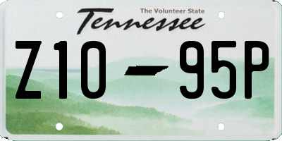 TN license plate Z1095P