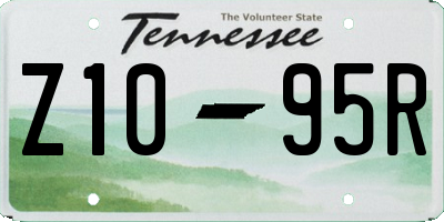 TN license plate Z1095R