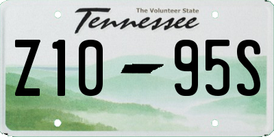 TN license plate Z1095S
