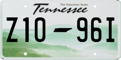 TN license plate Z1096I