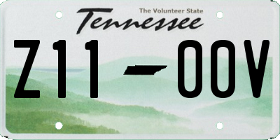 TN license plate Z1100V