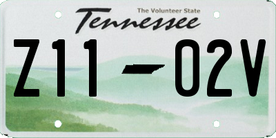 TN license plate Z1102V