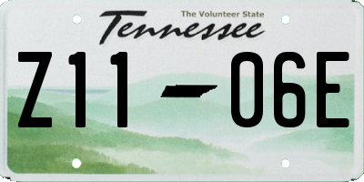 TN license plate Z1106E
