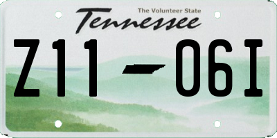 TN license plate Z1106I