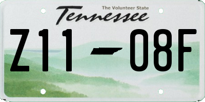 TN license plate Z1108F