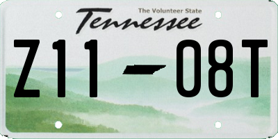 TN license plate Z1108T