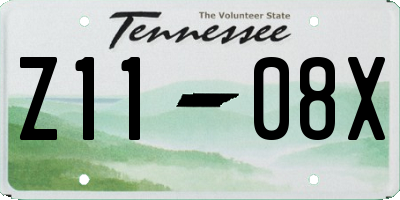 TN license plate Z1108X