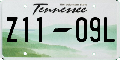 TN license plate Z1109L