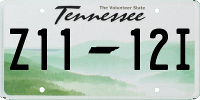 TN license plate Z1112I