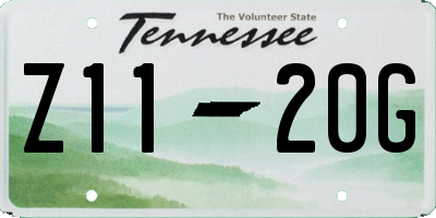 TN license plate Z1120G