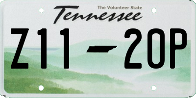 TN license plate Z1120P