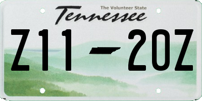 TN license plate Z1120Z