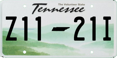 TN license plate Z1121I