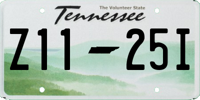 TN license plate Z1125I