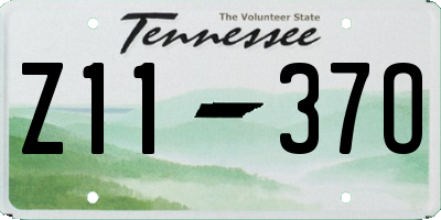 TN license plate Z1137O