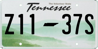 TN license plate Z1137S