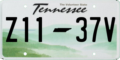 TN license plate Z1137V