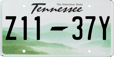 TN license plate Z1137Y