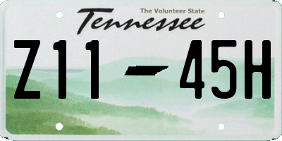 TN license plate Z1145H
