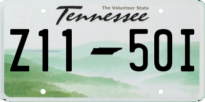 TN license plate Z1150I