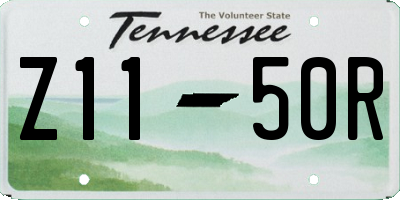 TN license plate Z1150R