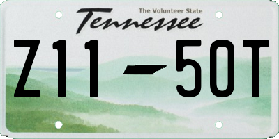 TN license plate Z1150T