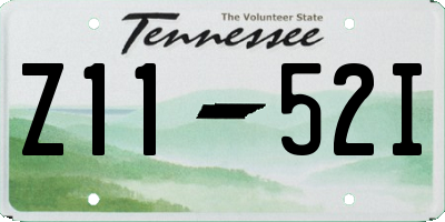 TN license plate Z1152I