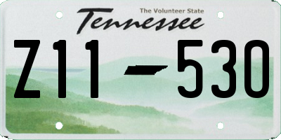 TN license plate Z1153O