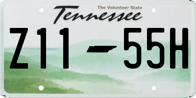 TN license plate Z1155H