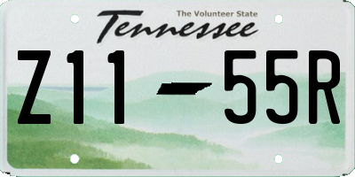 TN license plate Z1155R