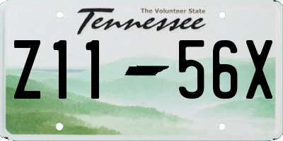 TN license plate Z1156X