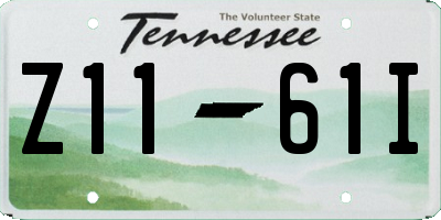 TN license plate Z1161I