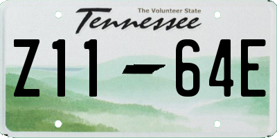 TN license plate Z1164E