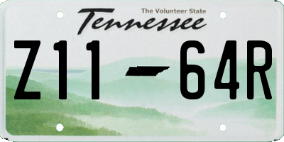 TN license plate Z1164R