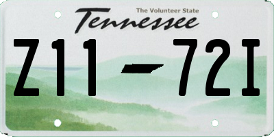 TN license plate Z1172I