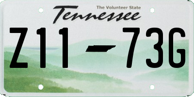 TN license plate Z1173G