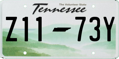 TN license plate Z1173Y