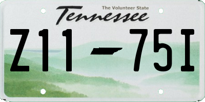 TN license plate Z1175I
