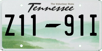 TN license plate Z1191I