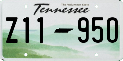 TN license plate Z1195O