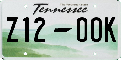 TN license plate Z1200K