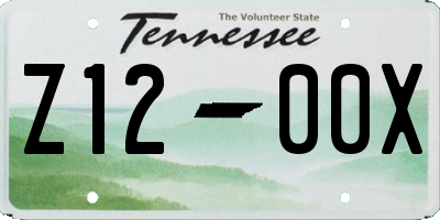 TN license plate Z1200X