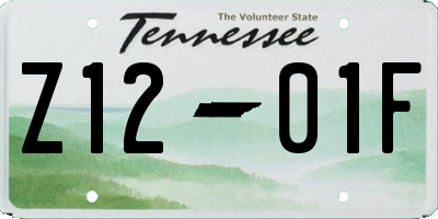 TN license plate Z1201F