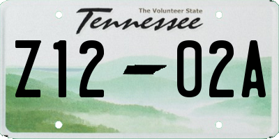 TN license plate Z1202A